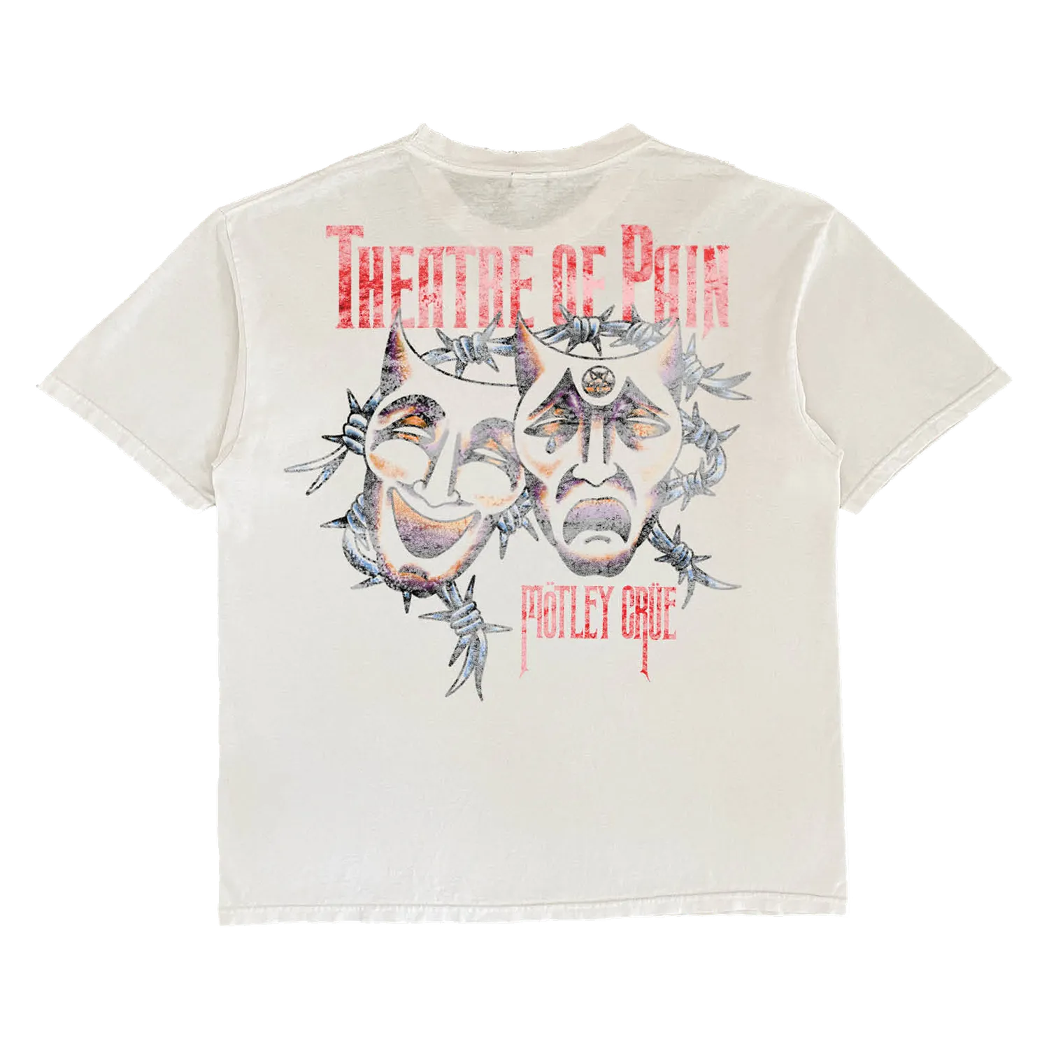 Motley Crue Theatre of Pain Barbed Wire Tee tričko