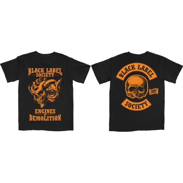 Black Label Society Engines of Demolition Skully tričko