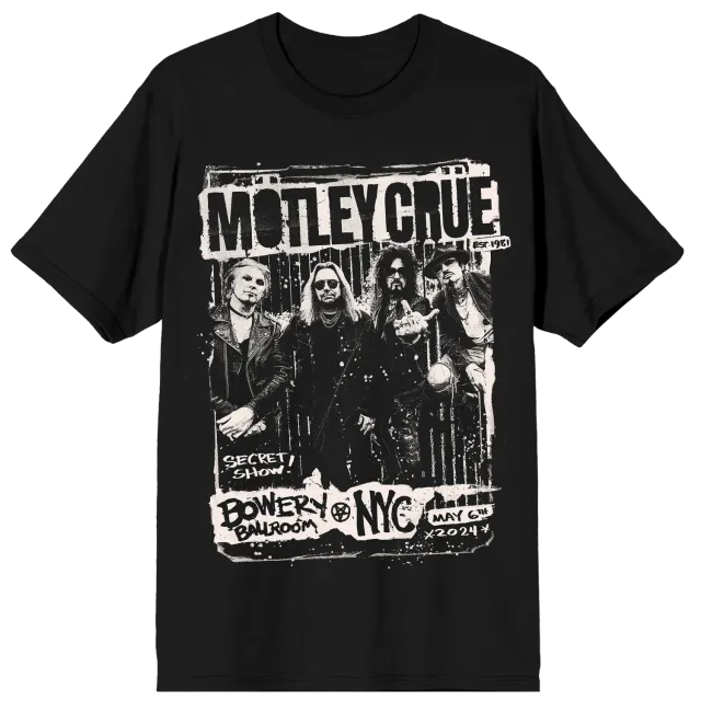 Motley Crue Bowery Ballroom tričko limitovaná edice