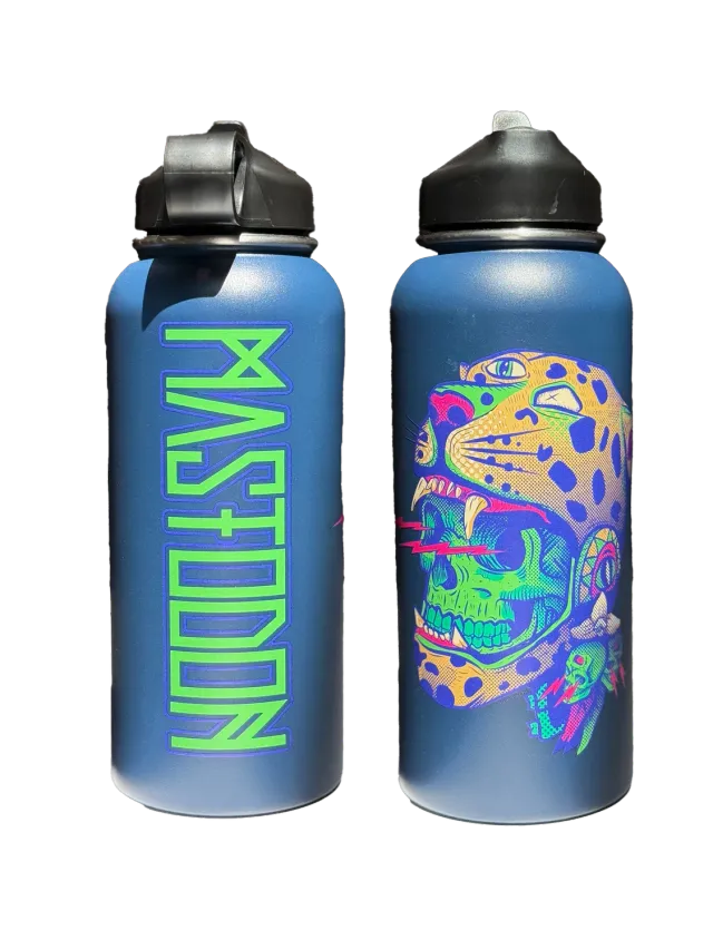 Mastodon Jaguar God Insulated Water Bottle termoláhev 35 oz modrá