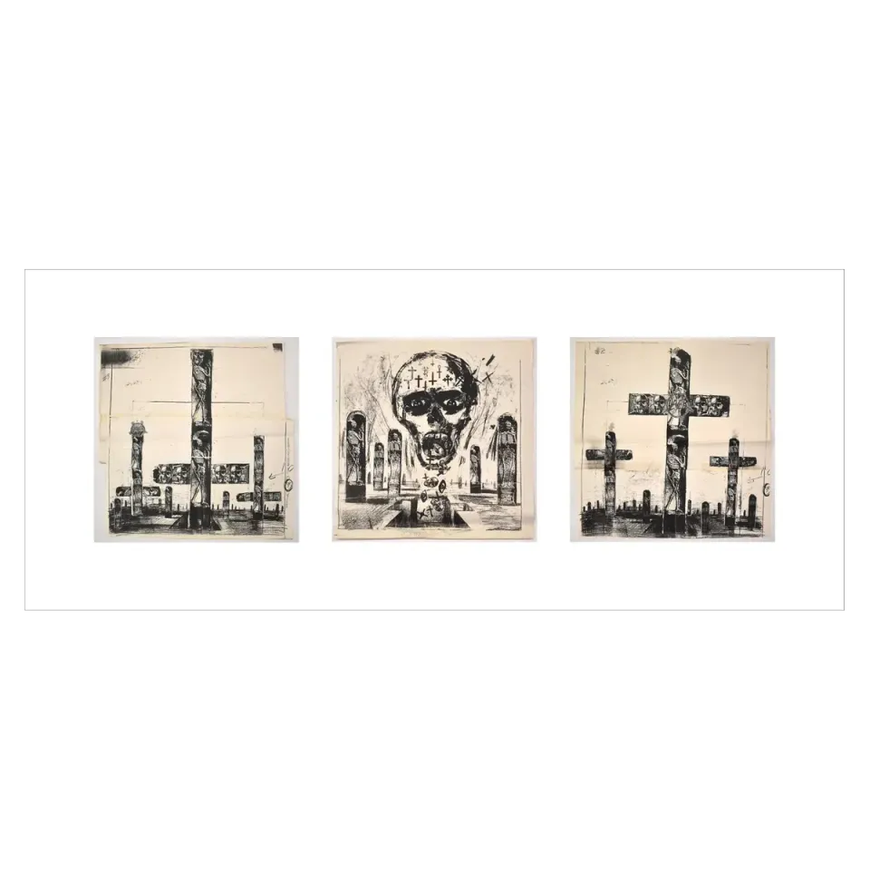 Slayer Seasons In The Abyss Album Art Concept triptych