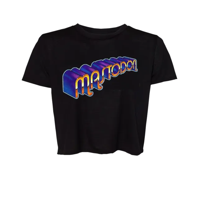 Mastodon 70's Logo dámský crop top