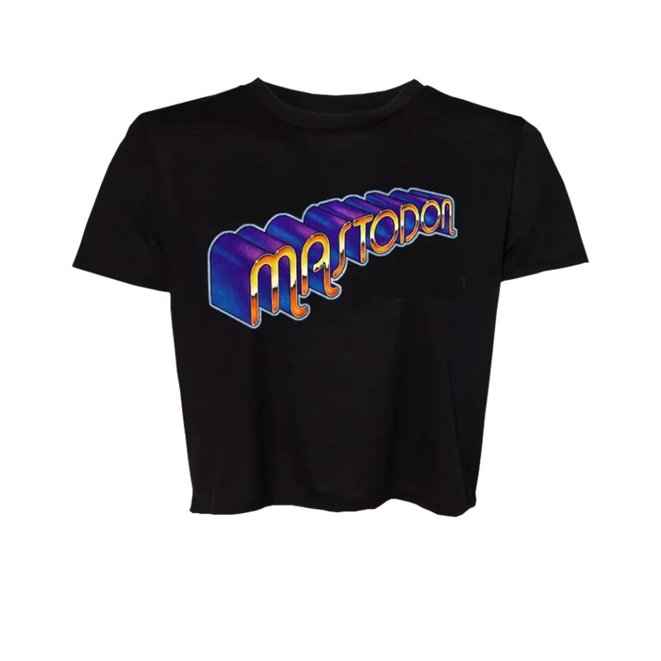 Mastodon 70's Logo dámský crop top