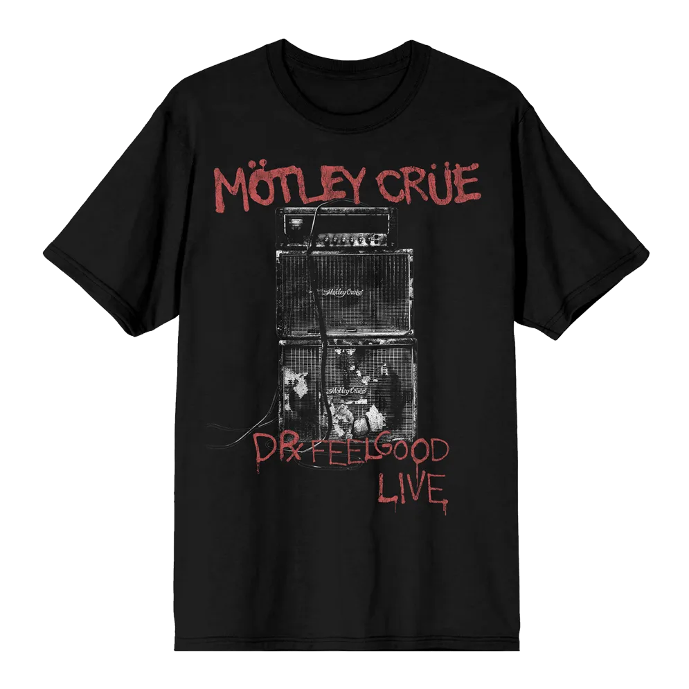 Motley Crue Dr. Feelgood Live tričko setlist