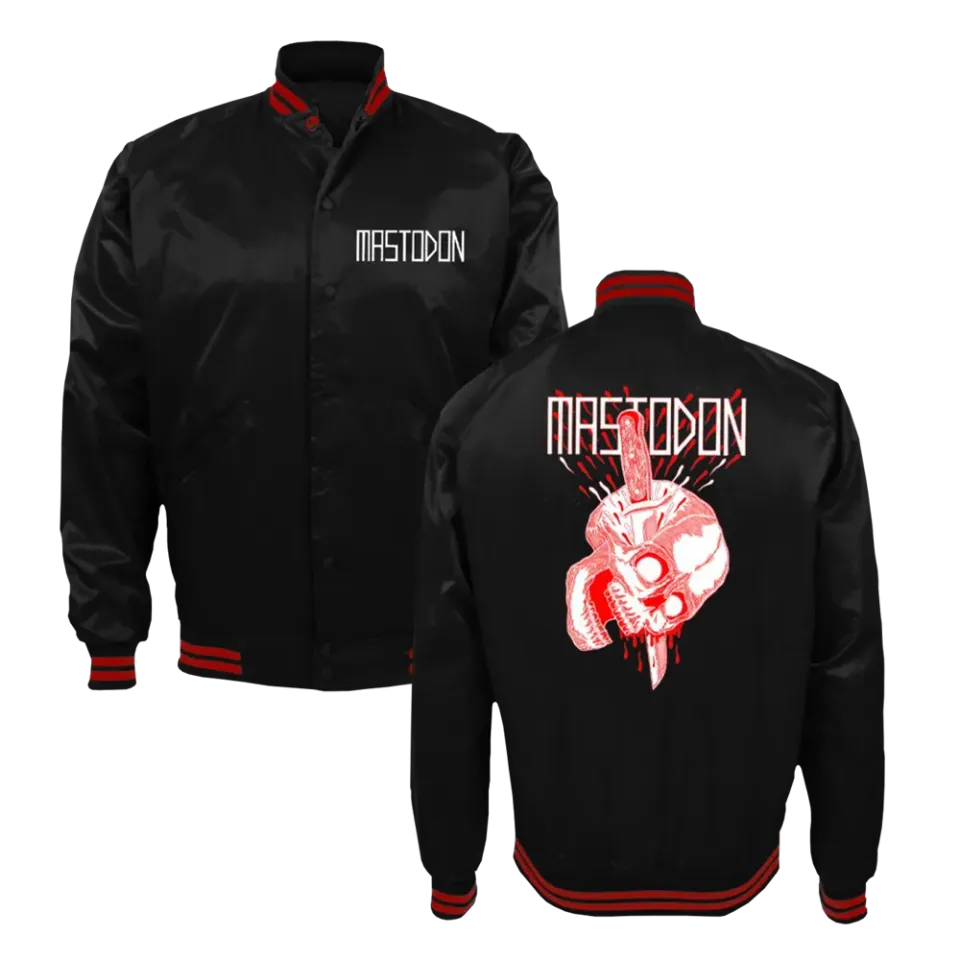 Mastodon Dagger Skull Jacket bunda červeno-černá