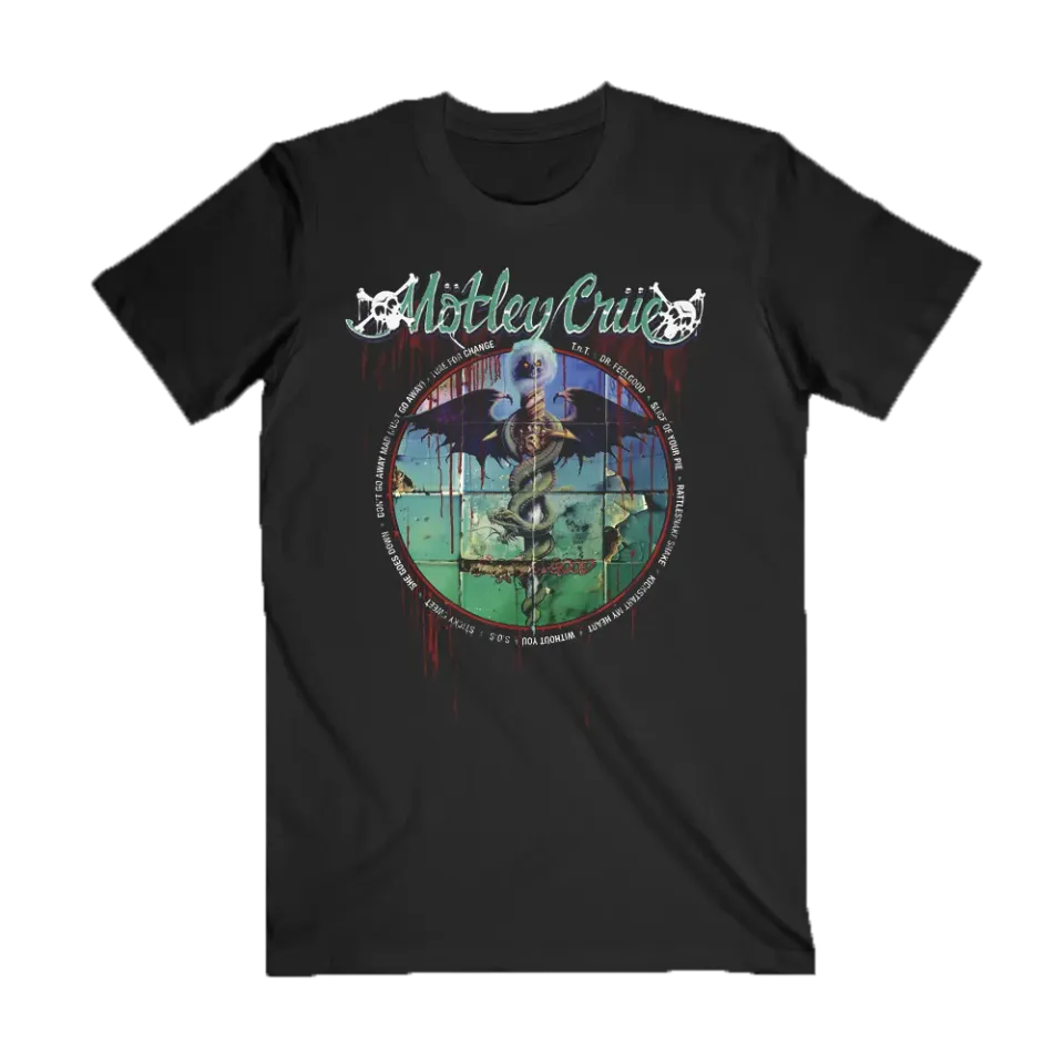 Motley Crue Dr. Feelgood Special 35th Anniversary Edition Caduceus tričko