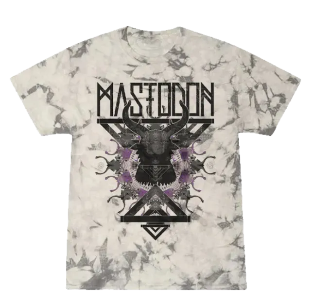 Mastodon Swirl Silhouette Crystal Silver tričko