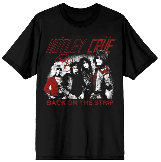 Motley Crue Back on the Strip Black Tee tričko