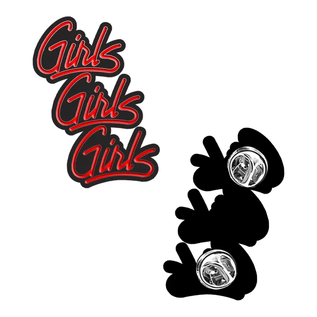 Motley Crue Girls Girls Girls smaltovaný odznak oficiální