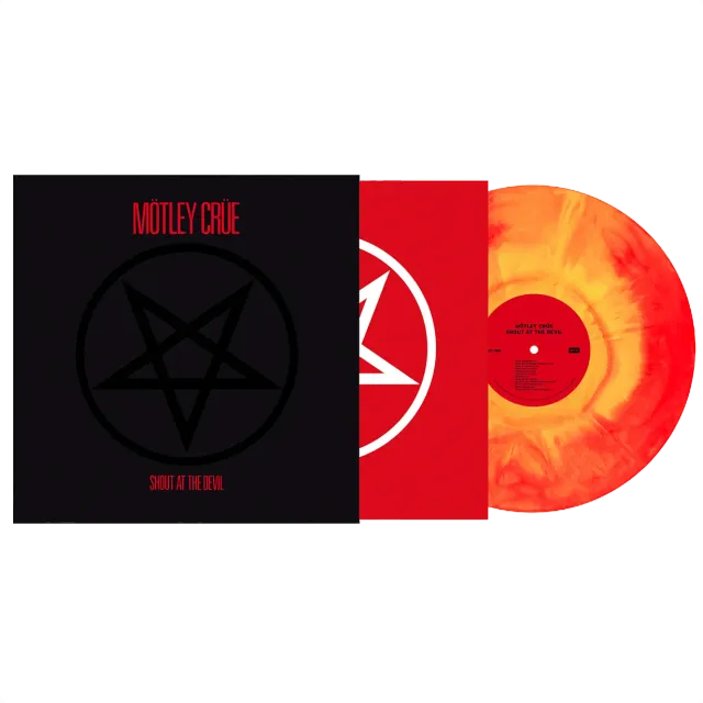 Motley Crue Shout At The Devil 40th Anniversary Limited Edition Opaque Galaxy Red LP