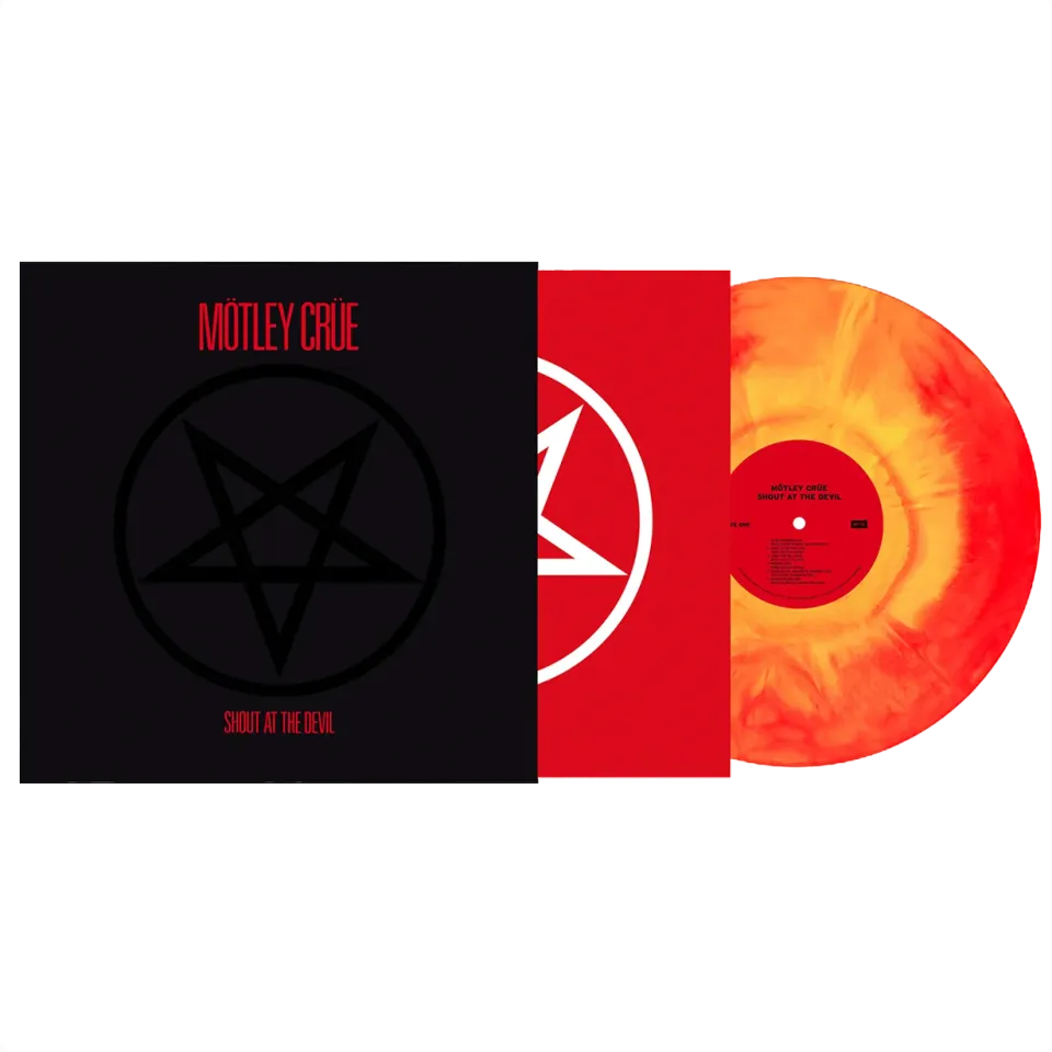 Motley Crue Shout At The Devil 40th Anniversary Limited Edition Opaque Galaxy Red LP