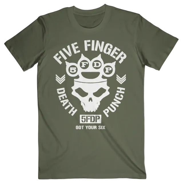 Five Finger Death Punch Knucklehead tričko s lebkou