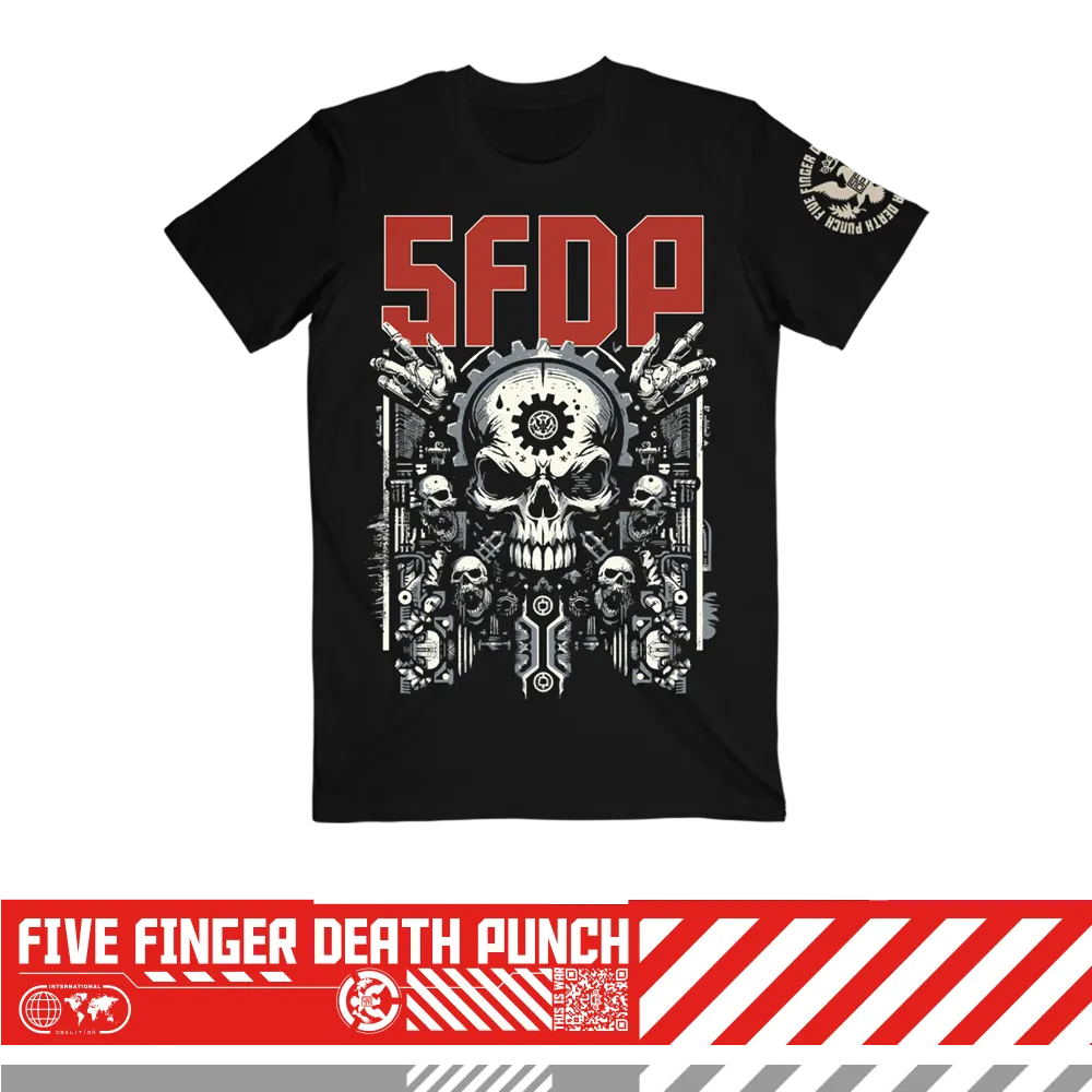 Five Finger Death Punch Gearhead 2024 Tour ITIN tričko s potiskem