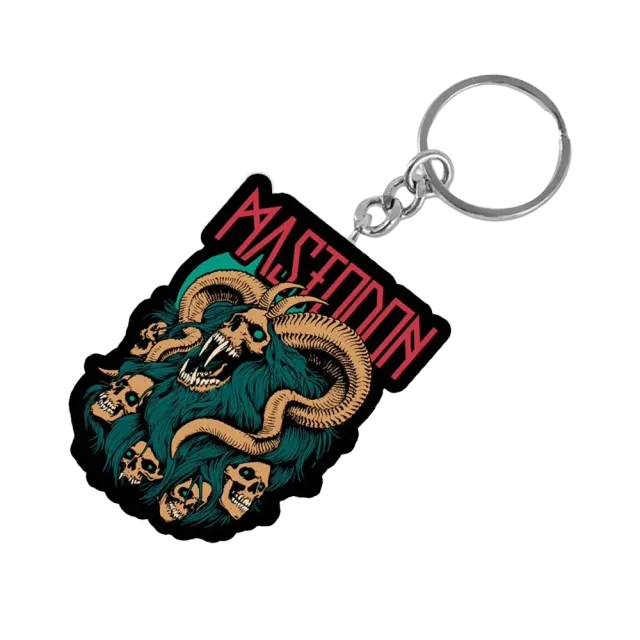 Mastodon Yeti smaltovaná klíčenka s bestií