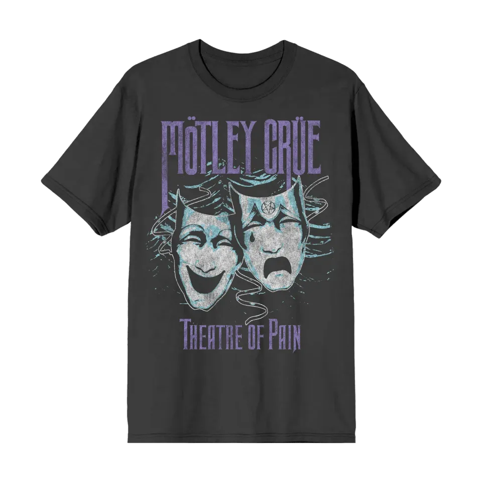 Motley Crue Theatre Of Pain tričko cover charcoal