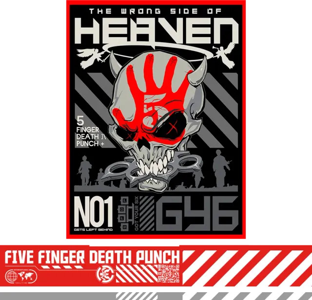 Five Finger Death Punch Wrong Side of Heaven plakát 18×24