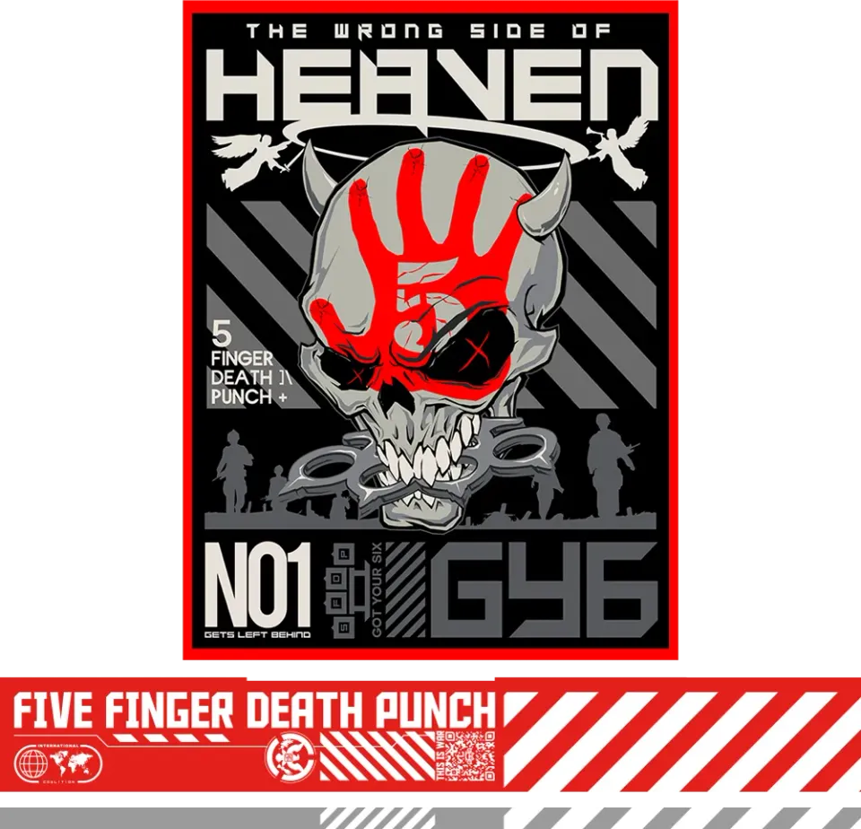 Five Finger Death Punch Wrong Side of Heaven plakát 18×24