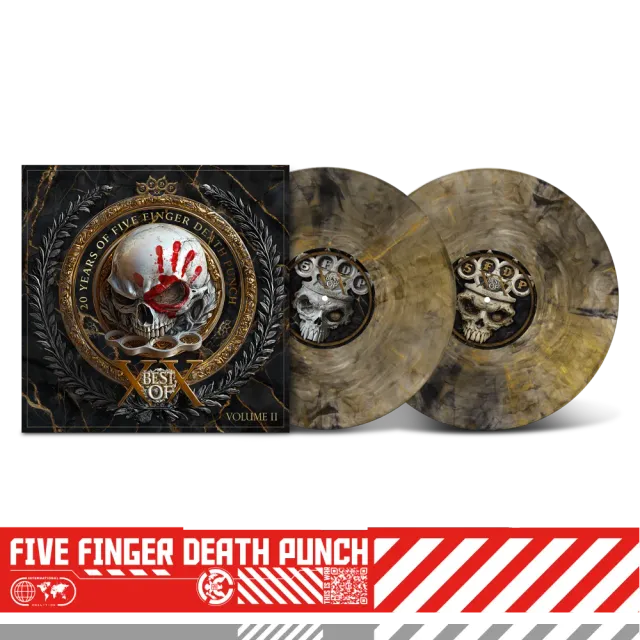 Five Finger Death Punch Best Of Volume 2 vinyl LP golden smoke 2LP
