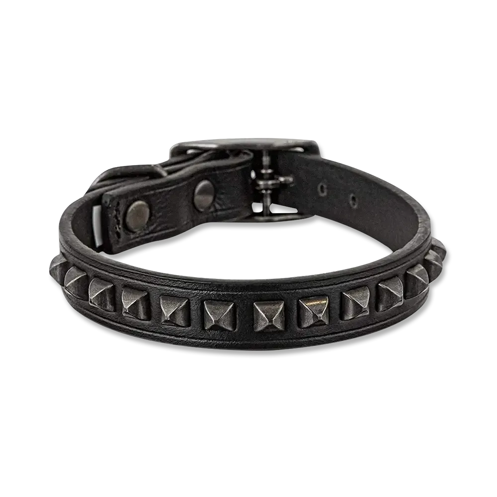 Black Label Society SDMF kožený obojek s cvočky
