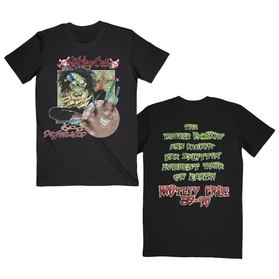 Motley Crue Dr Feelgood Pushead tričko bavlněné