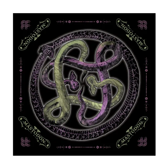 Mastodon Coiled Snake šátek bandana černý