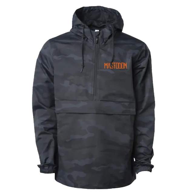 Mastodon Flail anorak větrovka s lebkou a kapucí