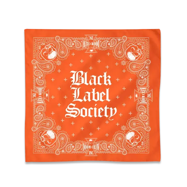 Black Label Society Summer 2024 šátek bandana oranžová