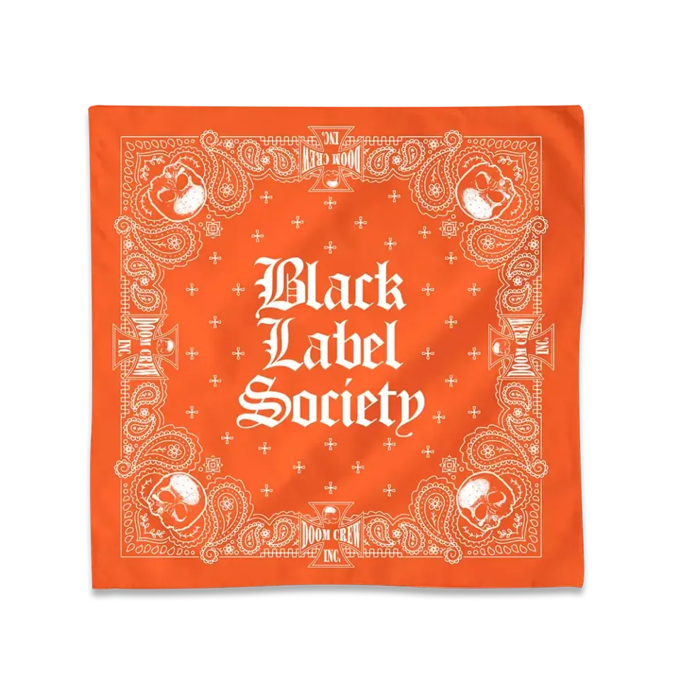 Black Label Society Summer 2024 šátek bandana oranžová