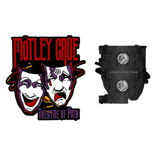 Motley Crue Theatre of Pain smaltovaný pin masky