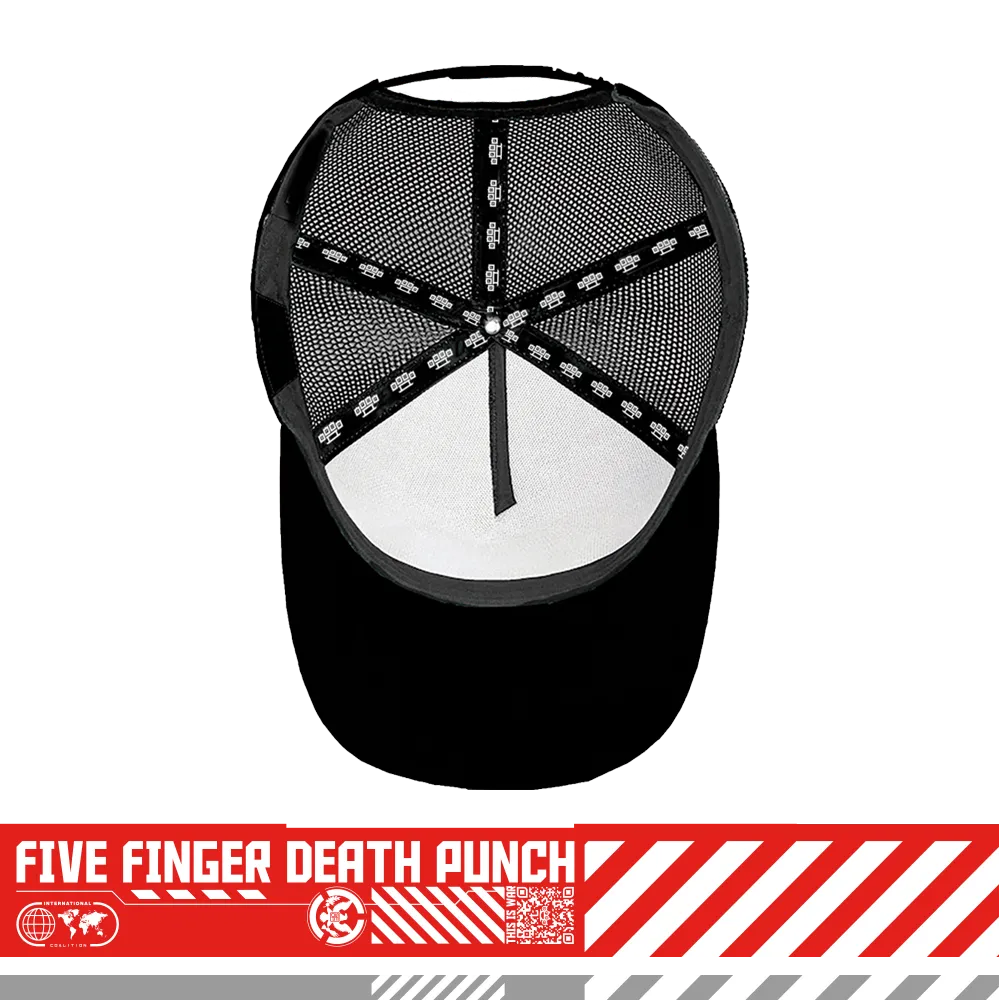 Five Finger Death Punch Skeleton Logo Hat kšiltovka černá
