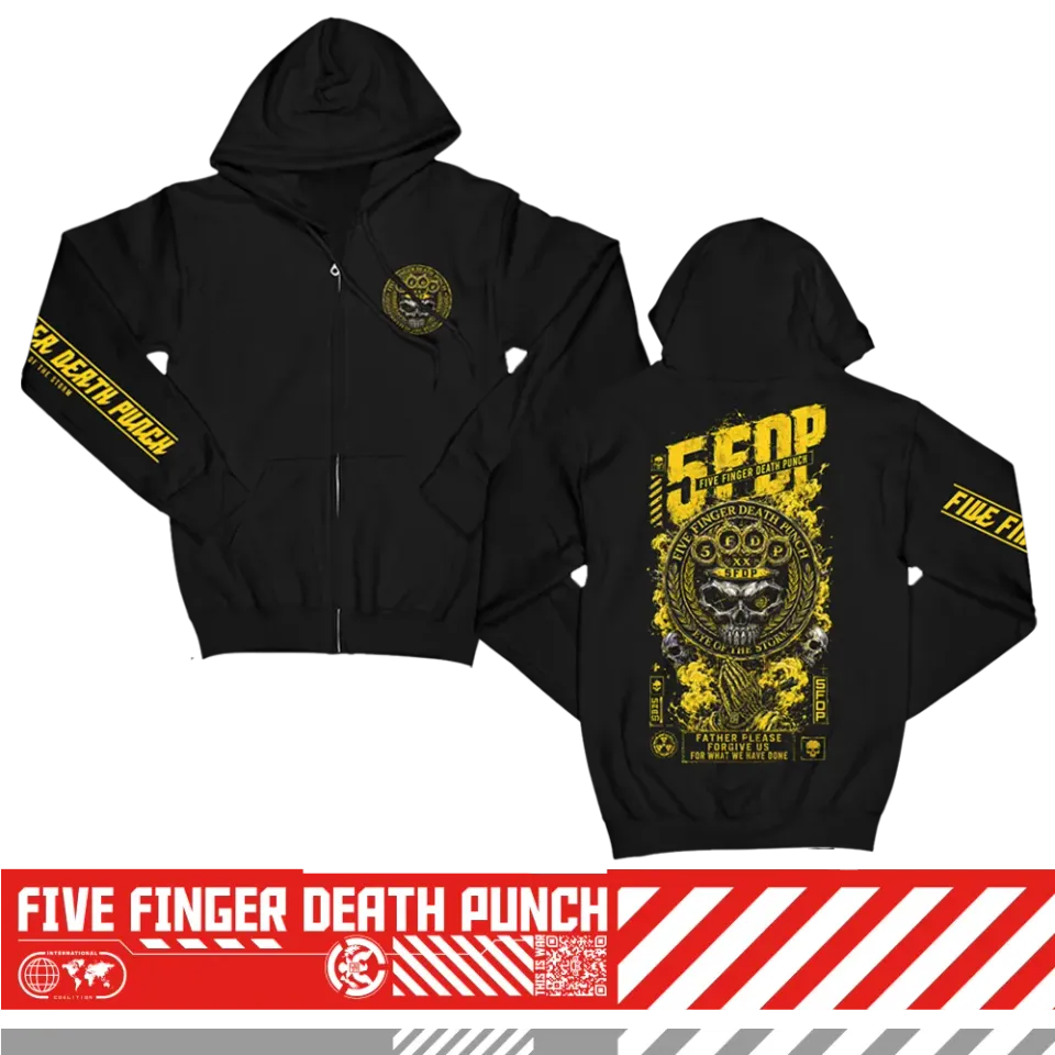 Five Finger Death Punch 20th Anniversary Tour mikina na zip unisex