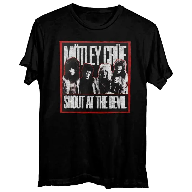 Motley Crue 45th Anniversary Shout At The Devil tričko bavlněné