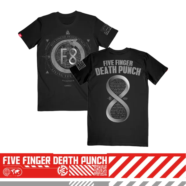 Five Finger Death Punch F8 Living The Dream tričko