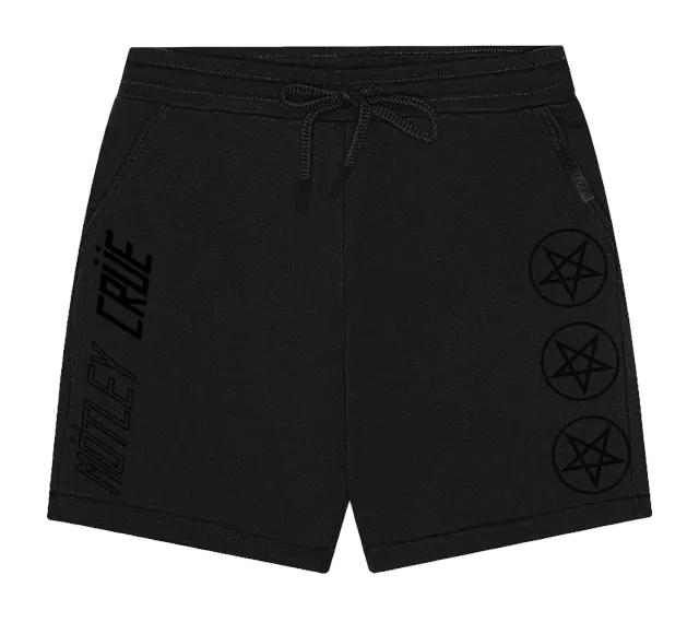 Motley Crue Black On Black kraťasy bavlněné černé