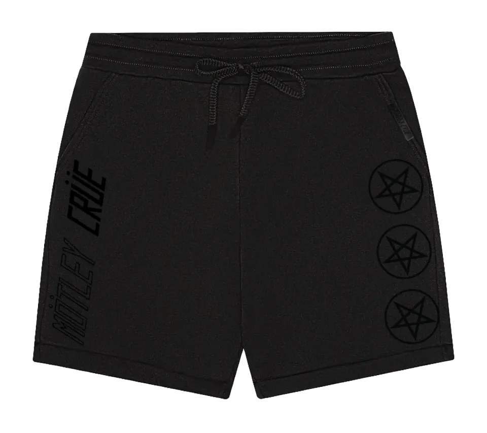 Motley Crue Black On Black kraťasy bavlněné černé
