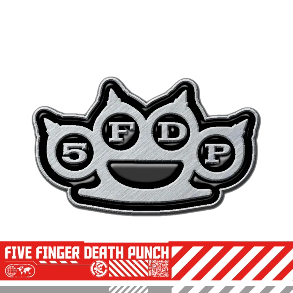 Five Finger Death Punch Knuckles kovový pin odznak