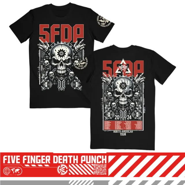 Five Finger Death Punch Gearhead 2024 Tour ITIN tričko s potiskem