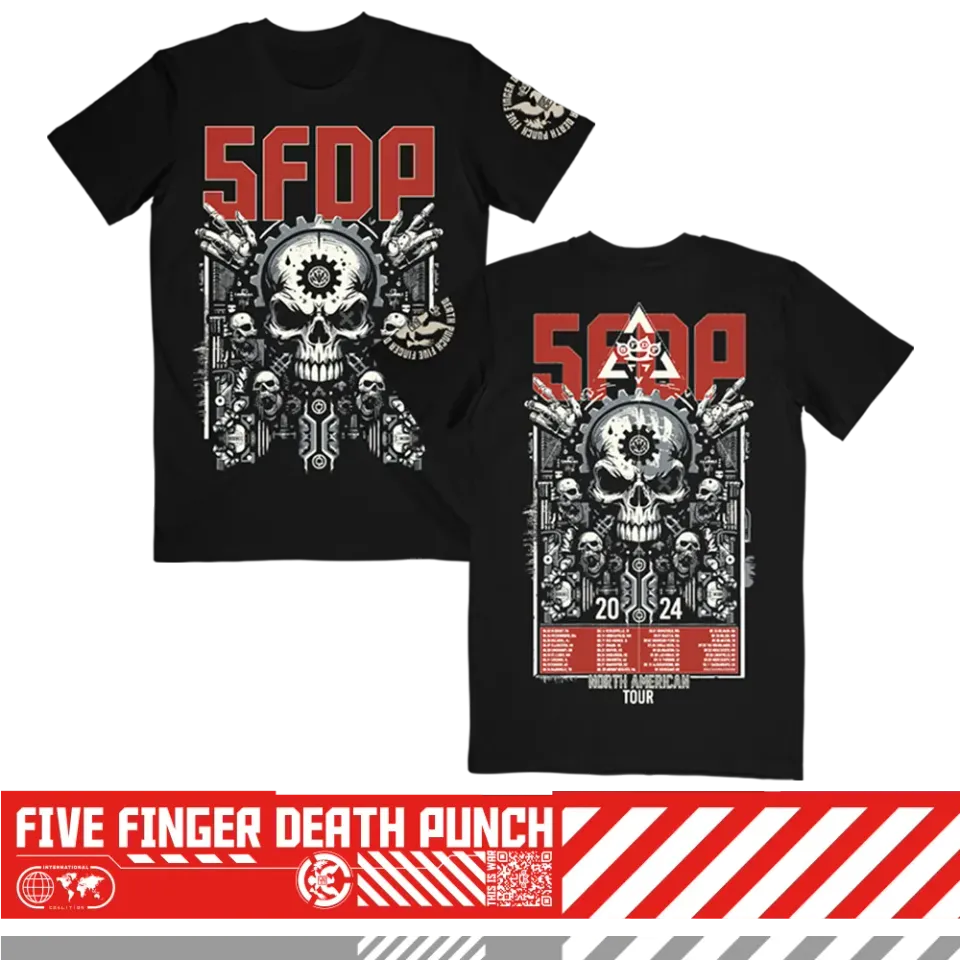 Five Finger Death Punch Gearhead 2024 Tour ITIN tričko s potiskem