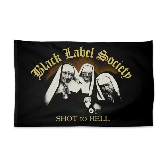 Black Label Society Shot To Hell vlajka na zeď