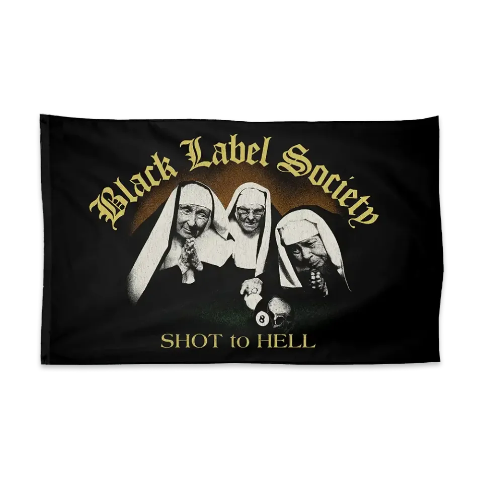Black Label Society Shot To Hell vlajka na zeď