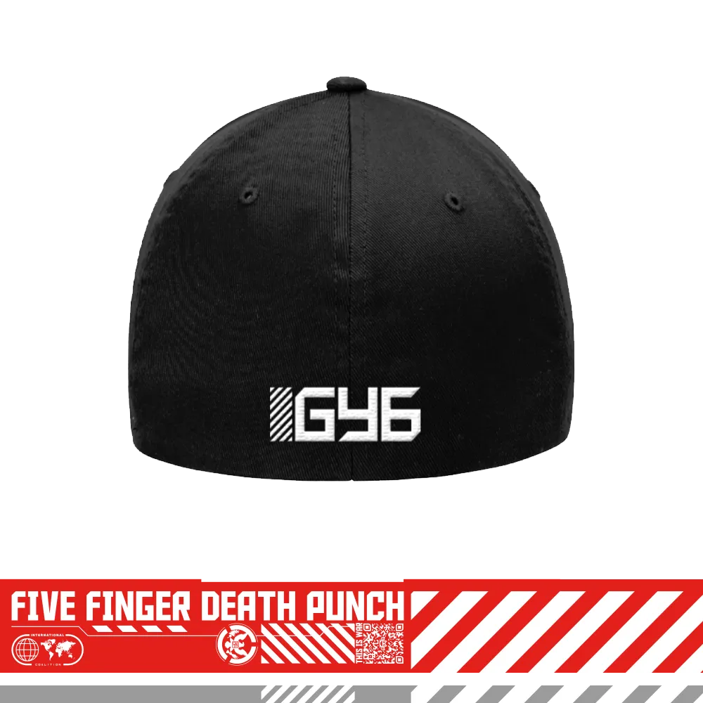 Five Finger Death Punch GY6 Skull fitted kšiltovka černá