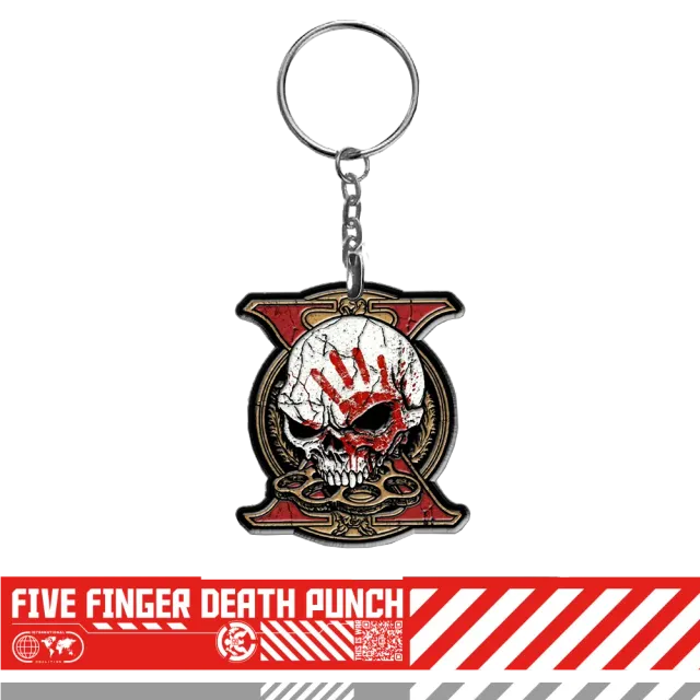 Five Finger Death Punch Knucklehead klíčenka smaltovaná