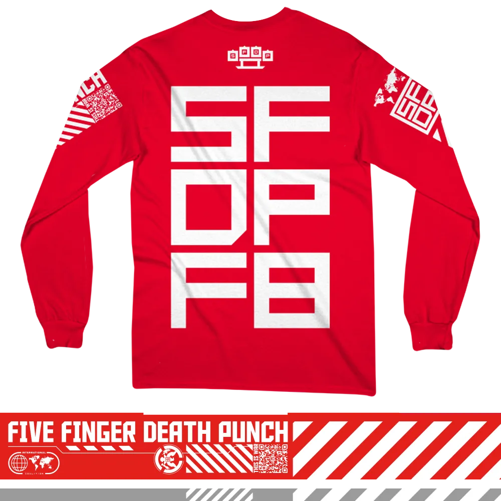 Five Finger Death Punch This is War longsleeve červený