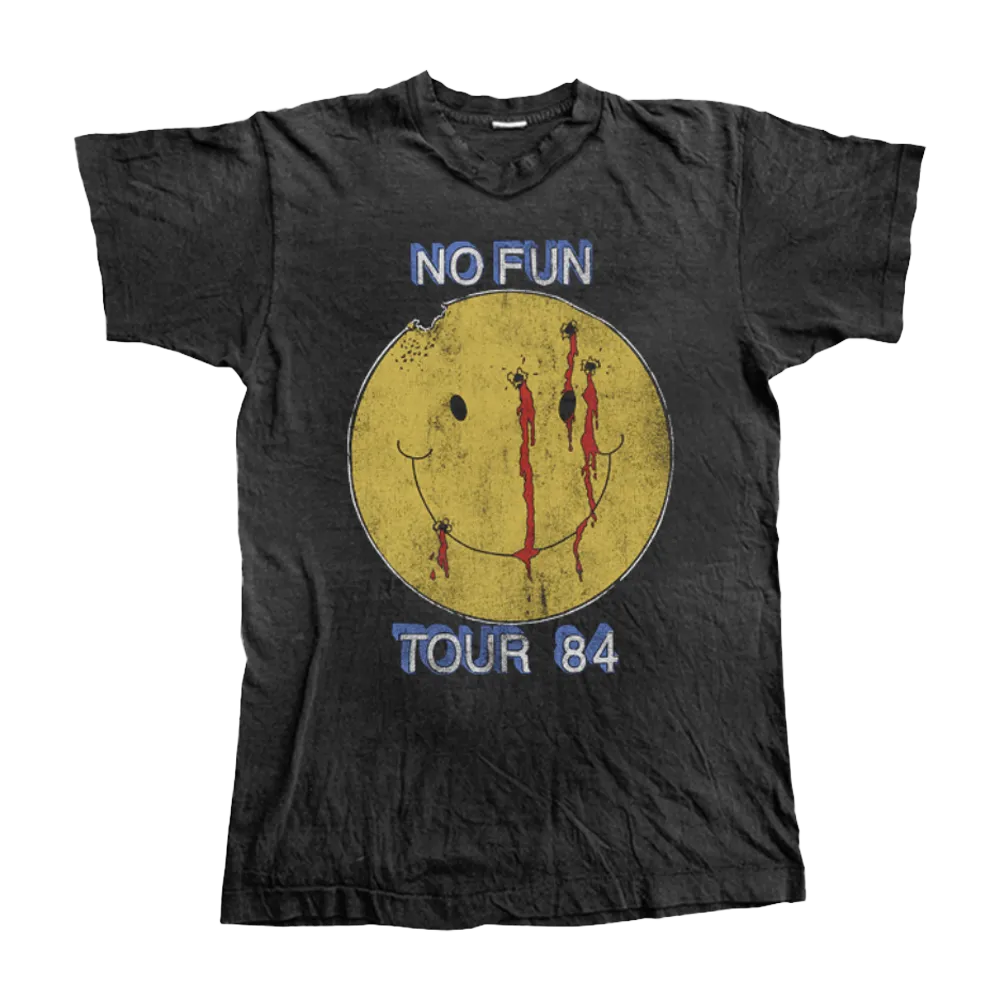 Motley Crue No Fun Tour 1984 tričko crew potisk