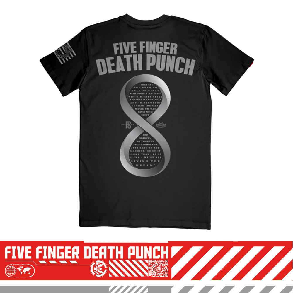 Five Finger Death Punch F8 Living The Dream tričko