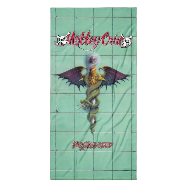 Motley Crue Dr. Feelgood plážová osuška 36×72"