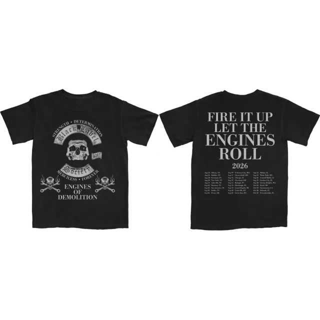 Black Label Society Fire It Up tour tričko