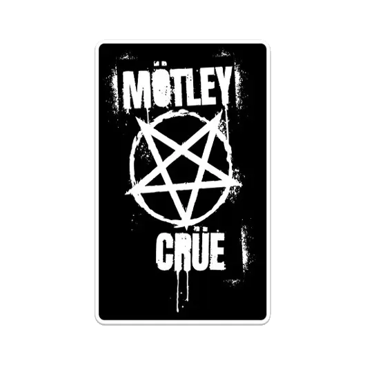 Motley Crue Pentagram tkaná nášivka 5" oficiální