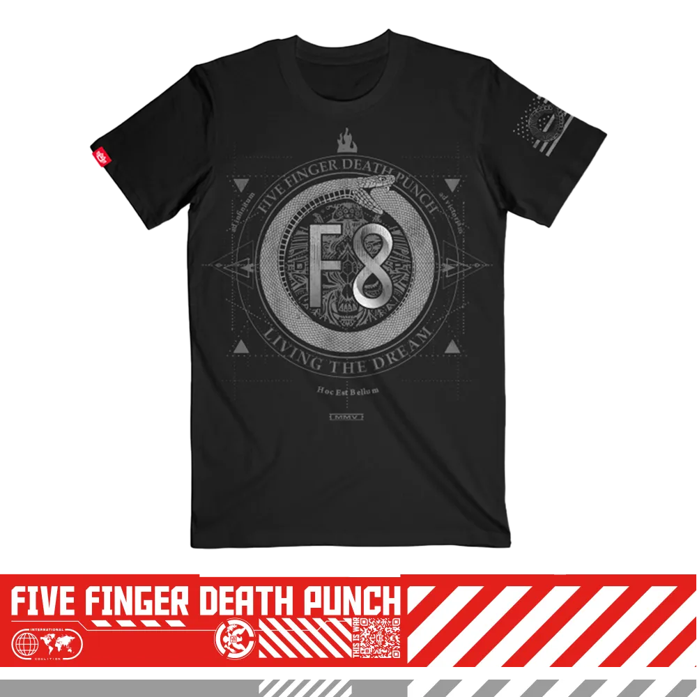Five Finger Death Punch F8 Living The Dream tričko