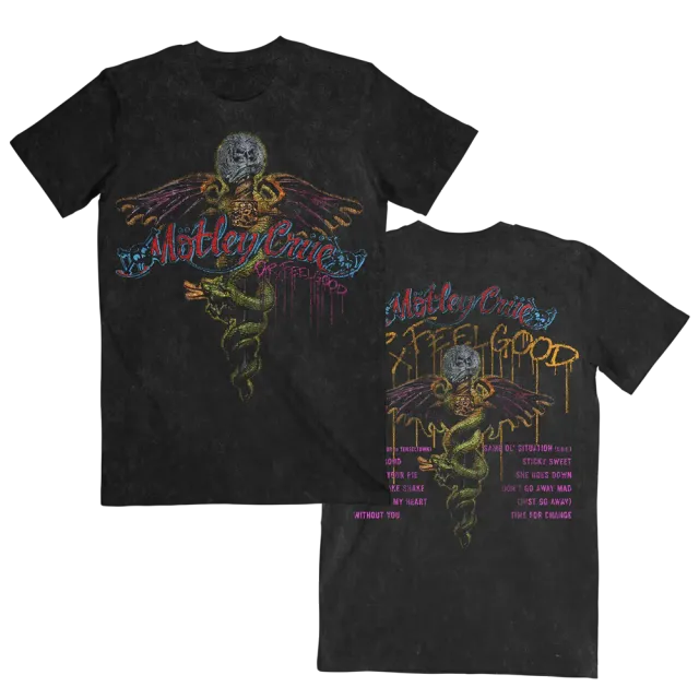 Motley Crue Vintage Dr. Feelgood Tracklist oversize tričko